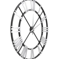 KARE Design Horloge Murale Nevio Argente O95Cm