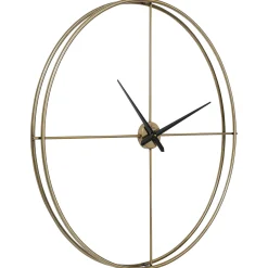 KARE Design Horloge Murale Simple Pure Laiton O95Cm