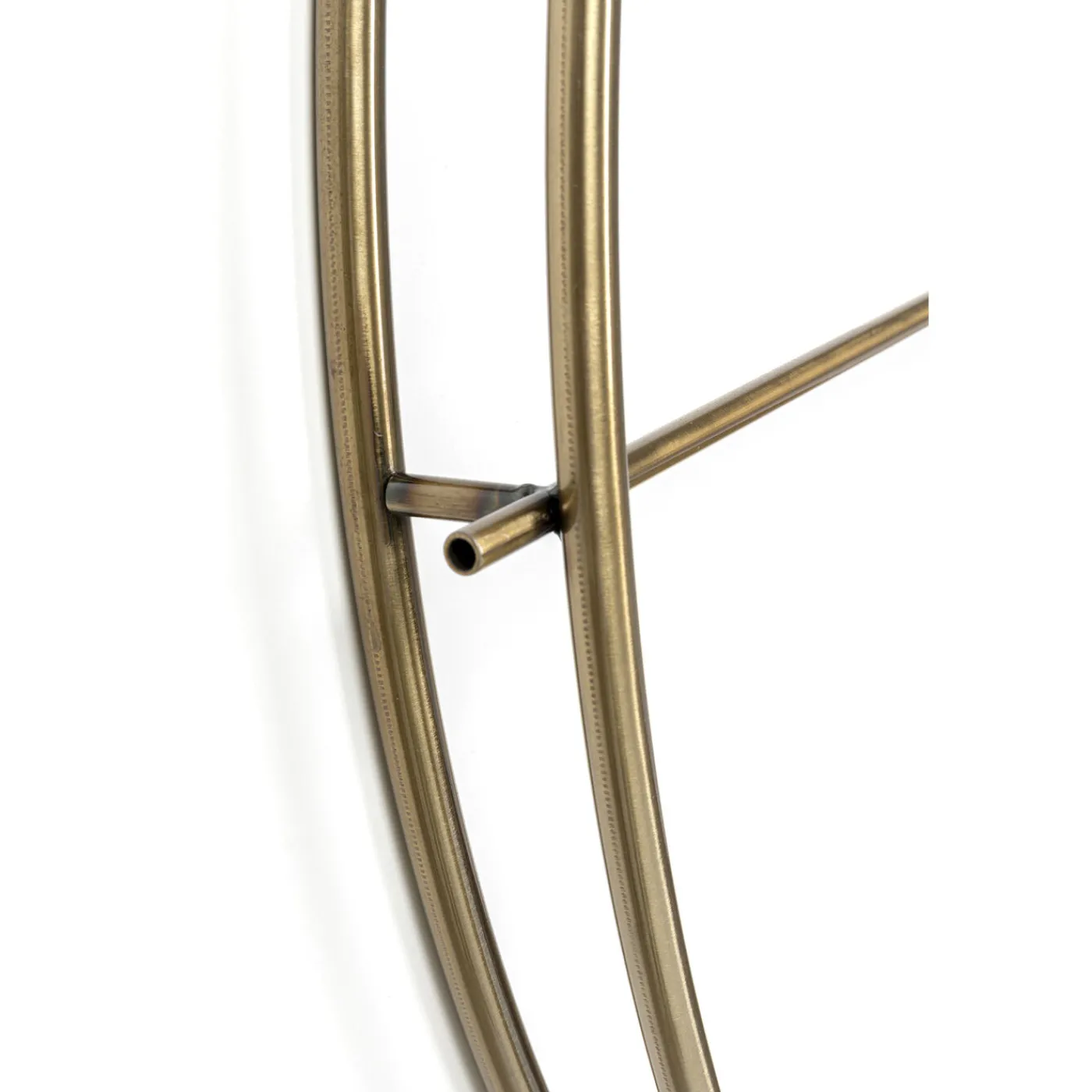 KARE Design Horloge Murale Simple Pure Laiton O95Cm