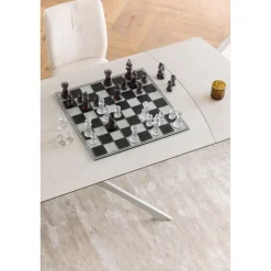 KARE Design Jeu D Echecs Chess Transparent 60X60Cm