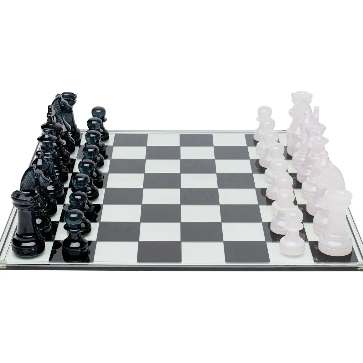 KARE Design Jeu D Echecs Chess Transparent 60X60Cm