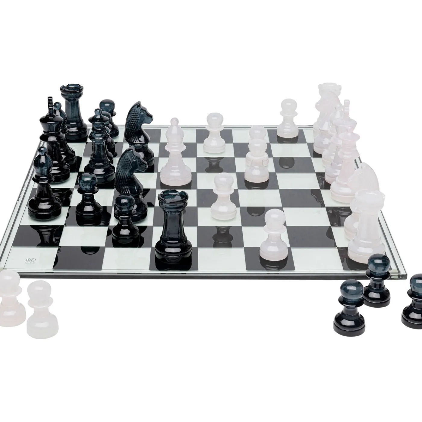 KARE Design Jeu D Echecs Chess Transparent 60X60Cm