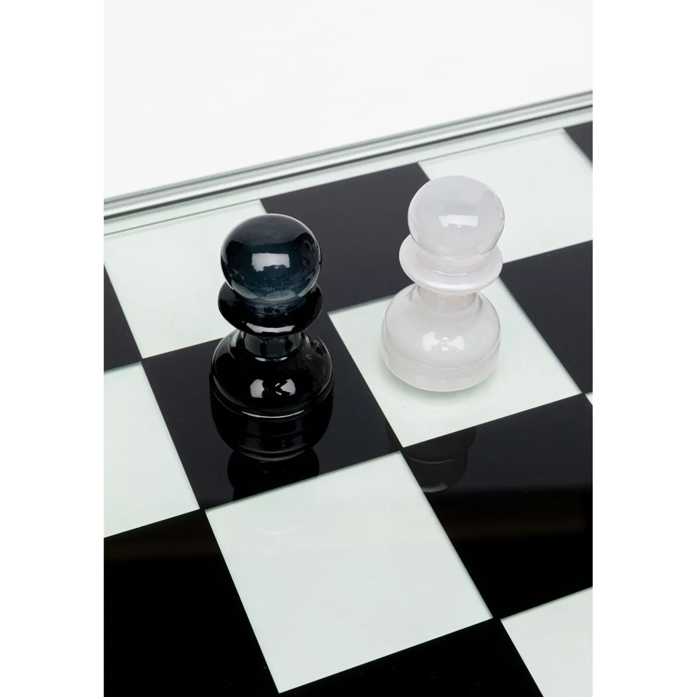 KARE Design Jeu D Echecs Chess Transparent 60X60Cm