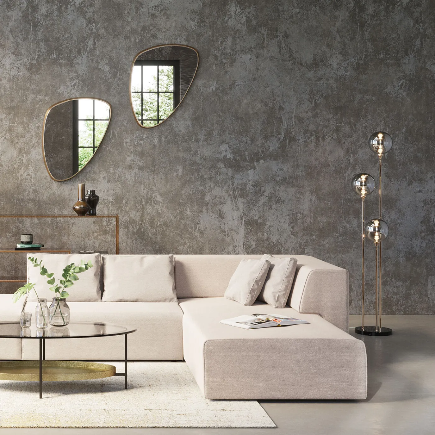 KARE Design Lampadaire Al Capone Tre