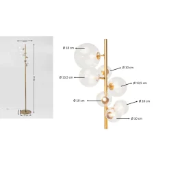 KARE Design Lampadaire Bello Sette 162Cm