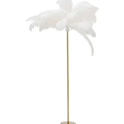 KARE Design Lampadaire Feather Palm Blanc 165Cm