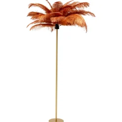 KARE Design Lampadaire Feather Palm Rusty Red 165Cm
