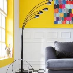 KARE Design Lampadaire Five Fingers Noir Mat