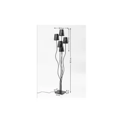 KARE Design Lampadaire Flexible Berry Cinque