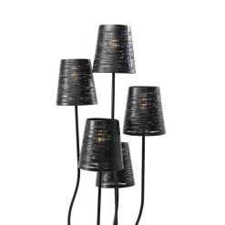 KARE Design Lampadaire Flexible Noir Cinque
