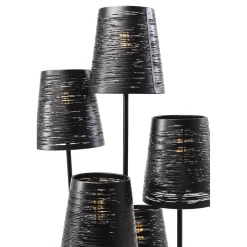 KARE Design Lampadaire Flexible Noir Cinque