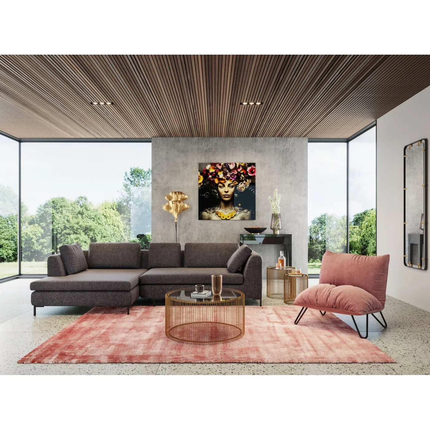 KARE Design Lampadaire Ginkgo Due 172