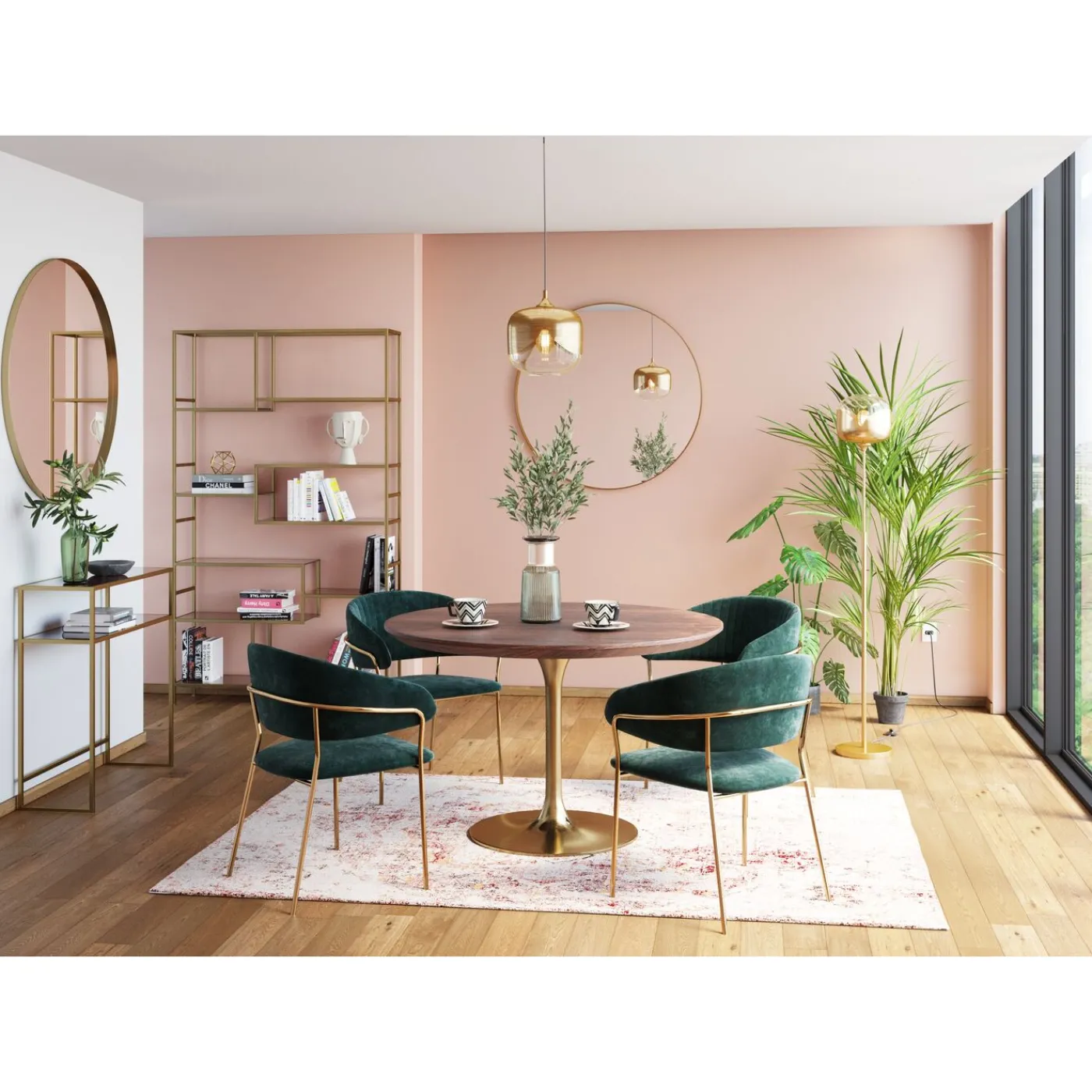 KARE Design Lampadaire Golden Goblet Ball