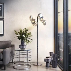 KARE Design Lampadaire Headlight Chrome 163Cm