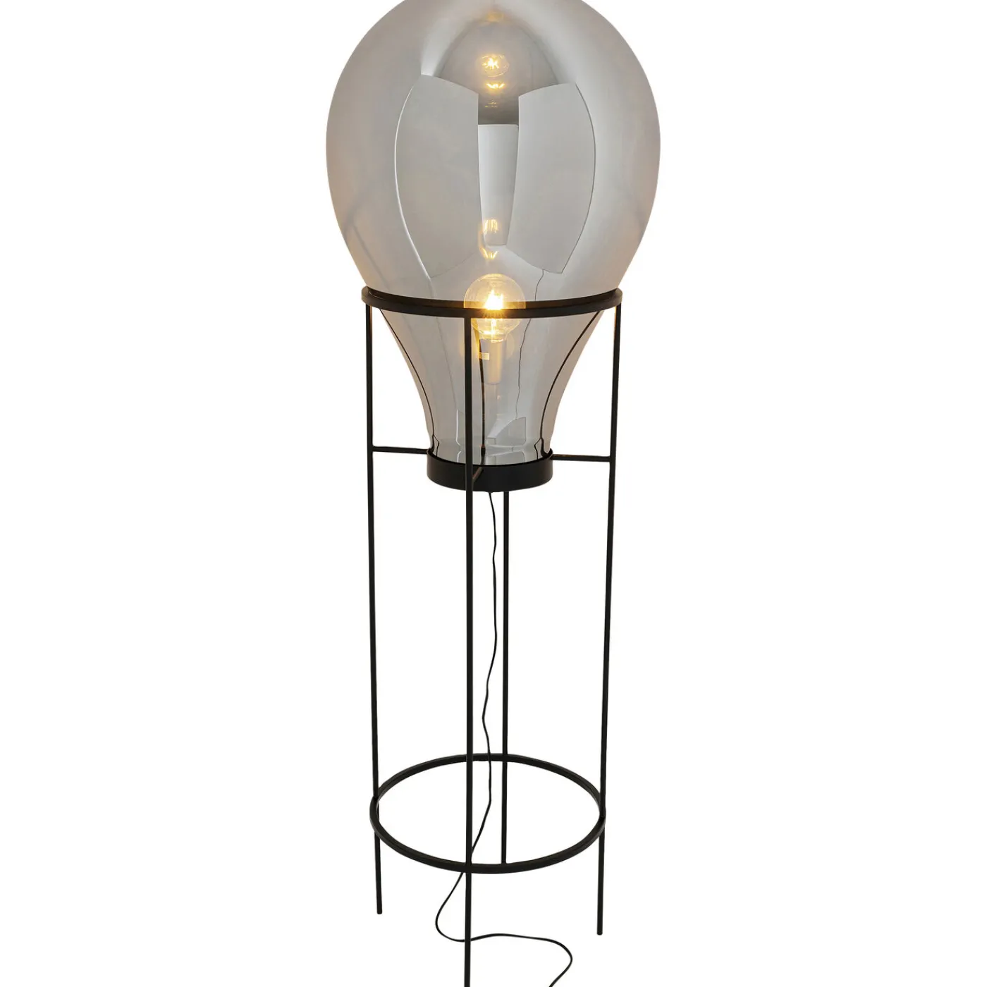 KARE Design Lampadaire Pear Frame Noir 158Cm