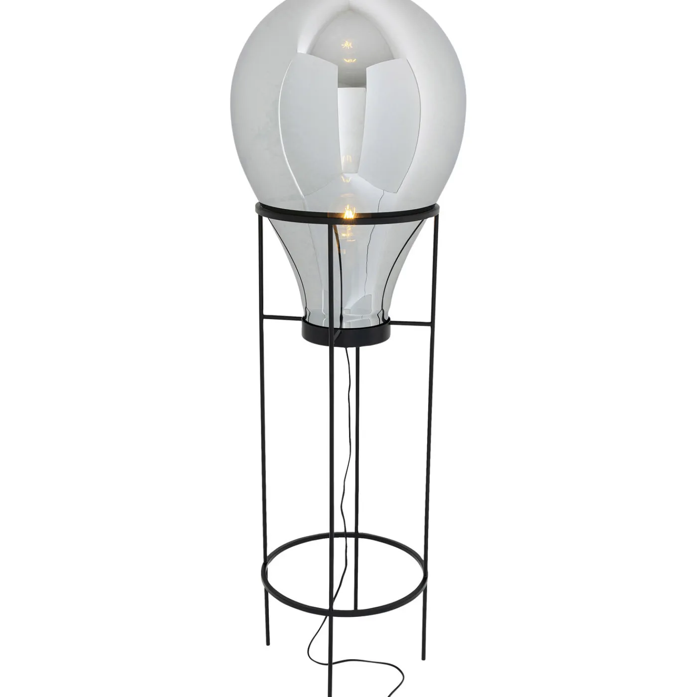 KARE Design Lampadaire Pear Frame Noir 158Cm