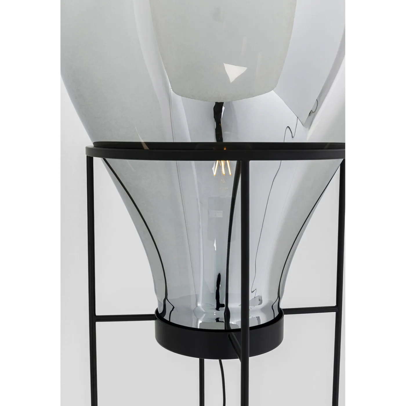 KARE Design Lampadaire Pear Frame Noir 158Cm