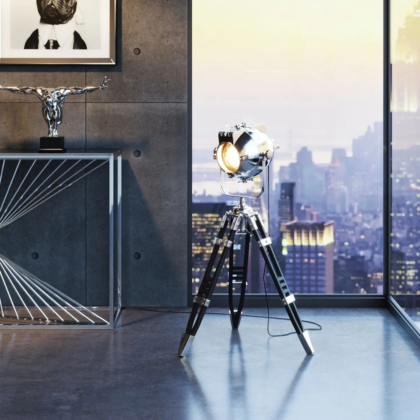 KARE Design Lampadaire Shooting 105Cm