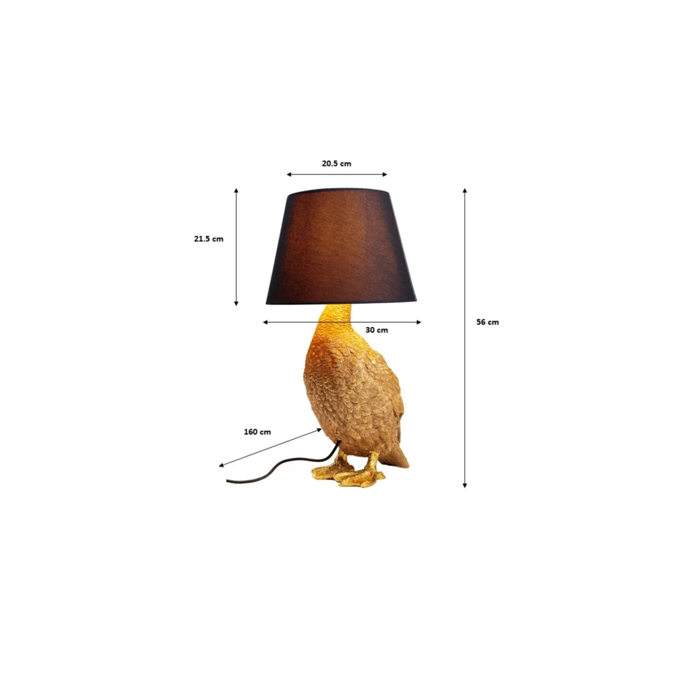 KARE Design Lampe A Poser Animal Duck 58Cm