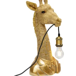 KARE Design Lampe A Poser Animal Giraffe Dore 50Cm