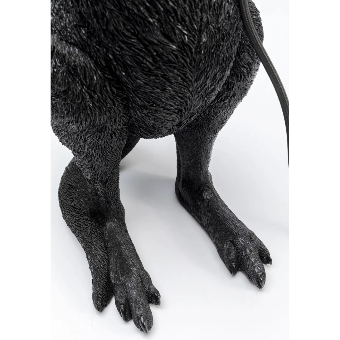 KARE Design Lampe A Poser Animal Kangaroo Noir Mat 46Cm