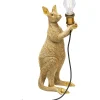 KARE Design Lampe A Poser Animal Kangaroo Dore 46Cm