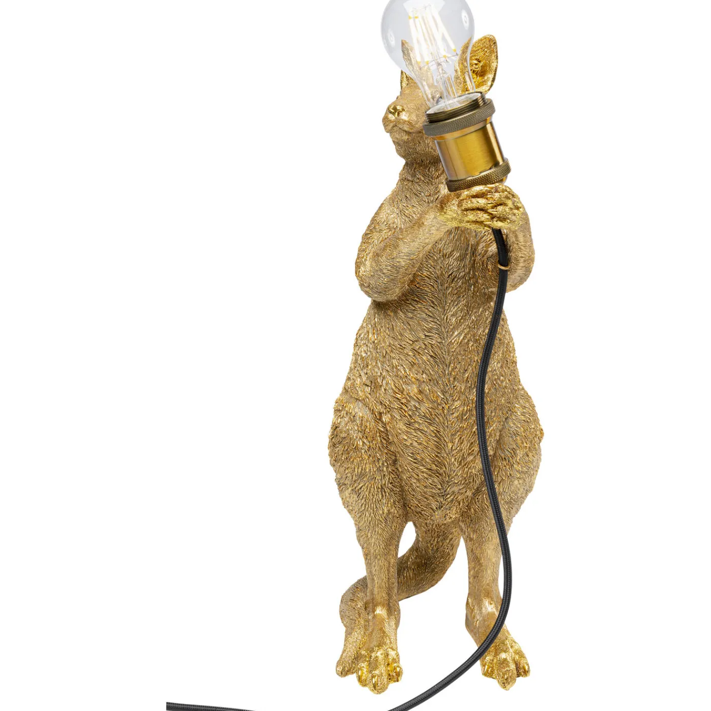 KARE Design Lampe A Poser Animal Kangaroo Dore 46Cm
