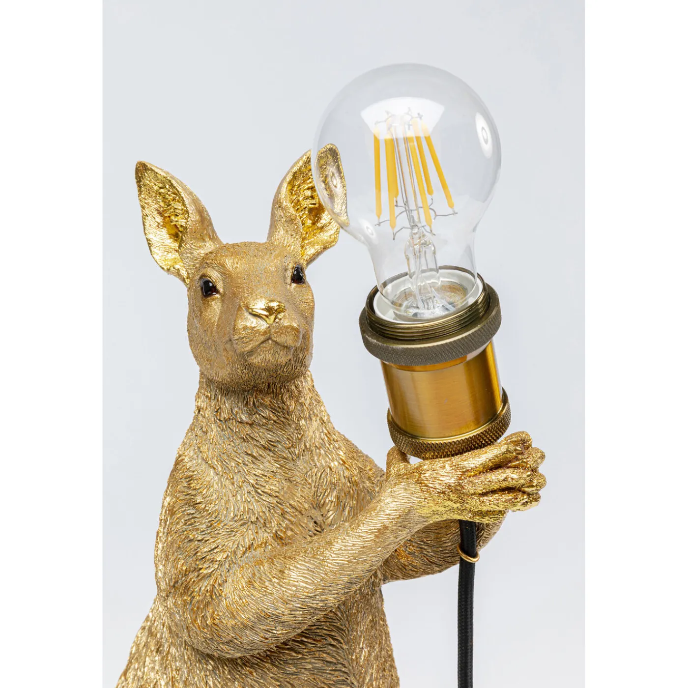 KARE Design Lampe A Poser Animal Kangaroo Dore 46Cm