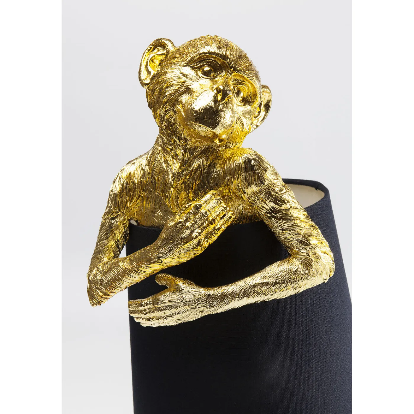 KARE Design Lampe A Poser Animal Monkey Dore-Noir
