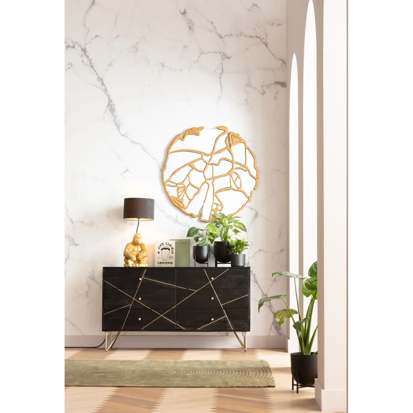 KARE Design Lampe A Poser Animal Monkey Gorilla Dore