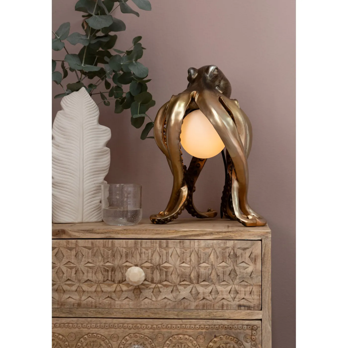 KARE Design Lampe A Poser Animal Octopus 34Cm