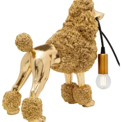 KARE Design Lampe A Poser Animal Poodle Dore 32Cm