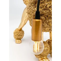 KARE Design Lampe A Poser Animal Poodle Dore 32Cm