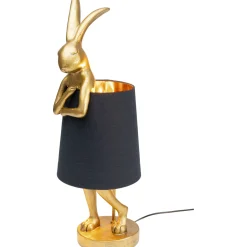 KARE Design Lampe A Poser Animal Rabbit Dore/Noir 68Cm