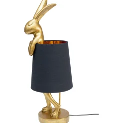 KARE Design Lampe A Poser Animal Rabbit Dore/Noir 68Cm