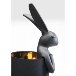 KARE Design Lampe A Poser Animal Rabbit Noir 68Cm