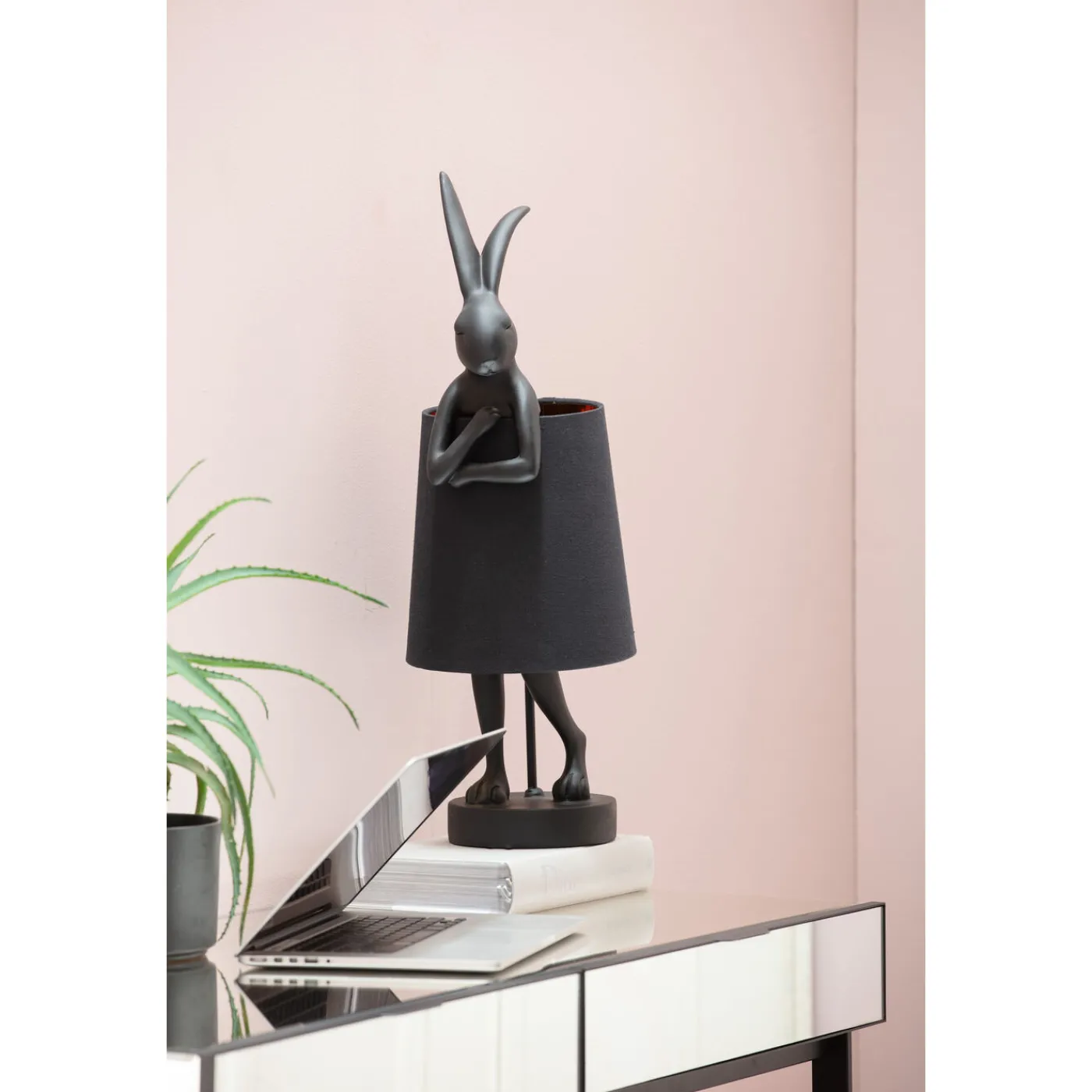 KARE Design Lampe A Poser Animal Rabbit Noir 68Cm