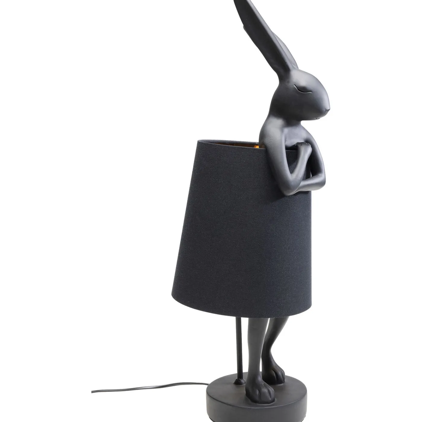 KARE Design Lampe A Poser Animal Rabbit Noir 68Cm
