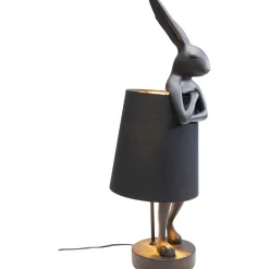 KARE Design Lampe A Poser Animal Rabbit Noir 68Cm