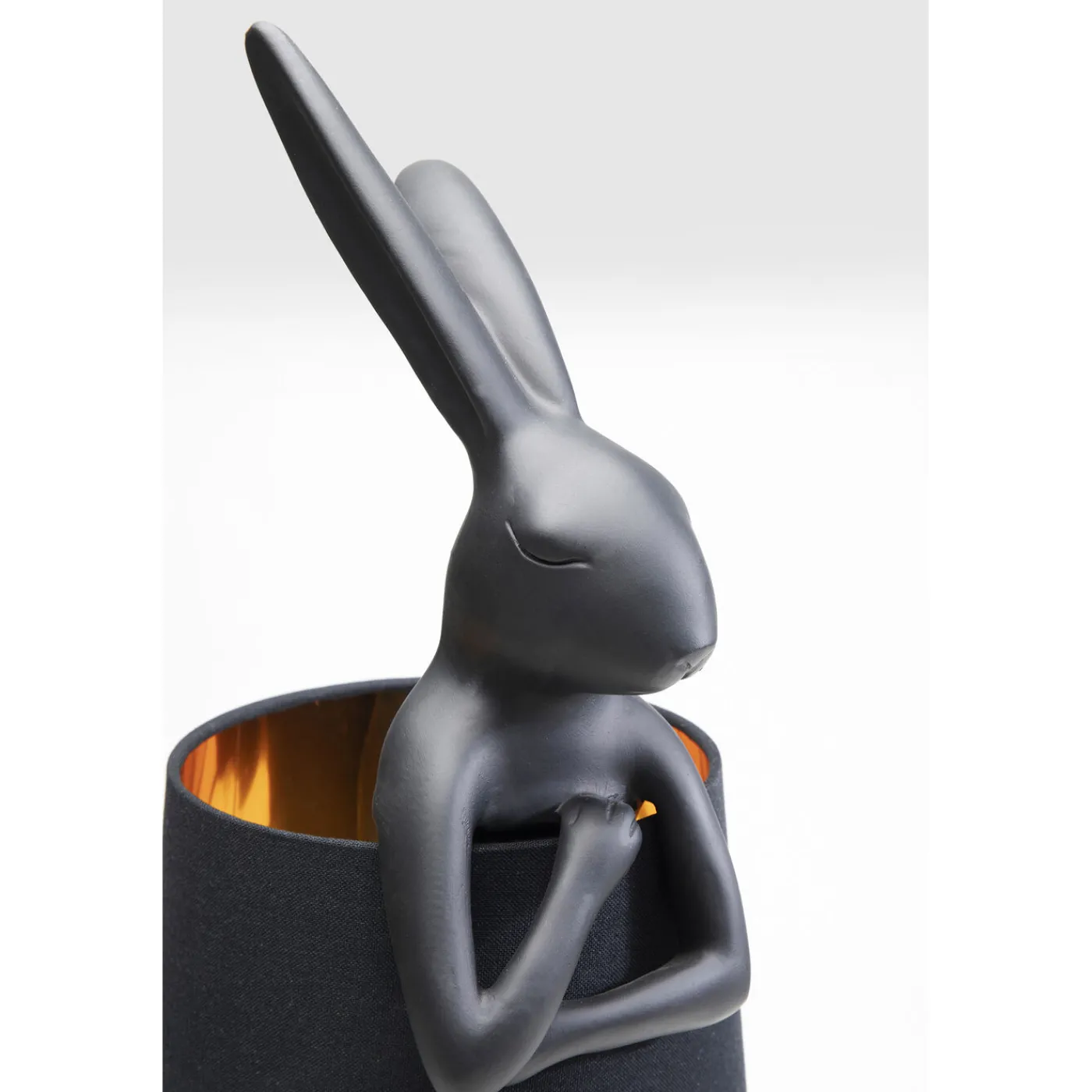 KARE Design Lampe A Poser Animal Rabbit Noir 68Cm