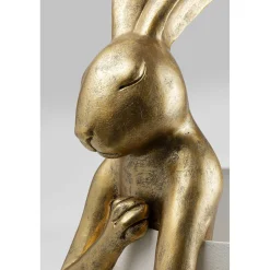 KARE Design Lampe A Poser Animal Rabbit Dore/Blanc 88Cm