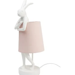 KARE Design Lampe A Poser Animal Rabbit Blanc/Rose 50Cm