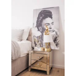 KARE Design Lampe A Poser Animal Rabbit Dore/Blanc 68Cm