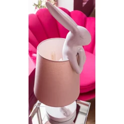 KARE Design Lampe A Poser Animal Rabbit Blanc 68Cm