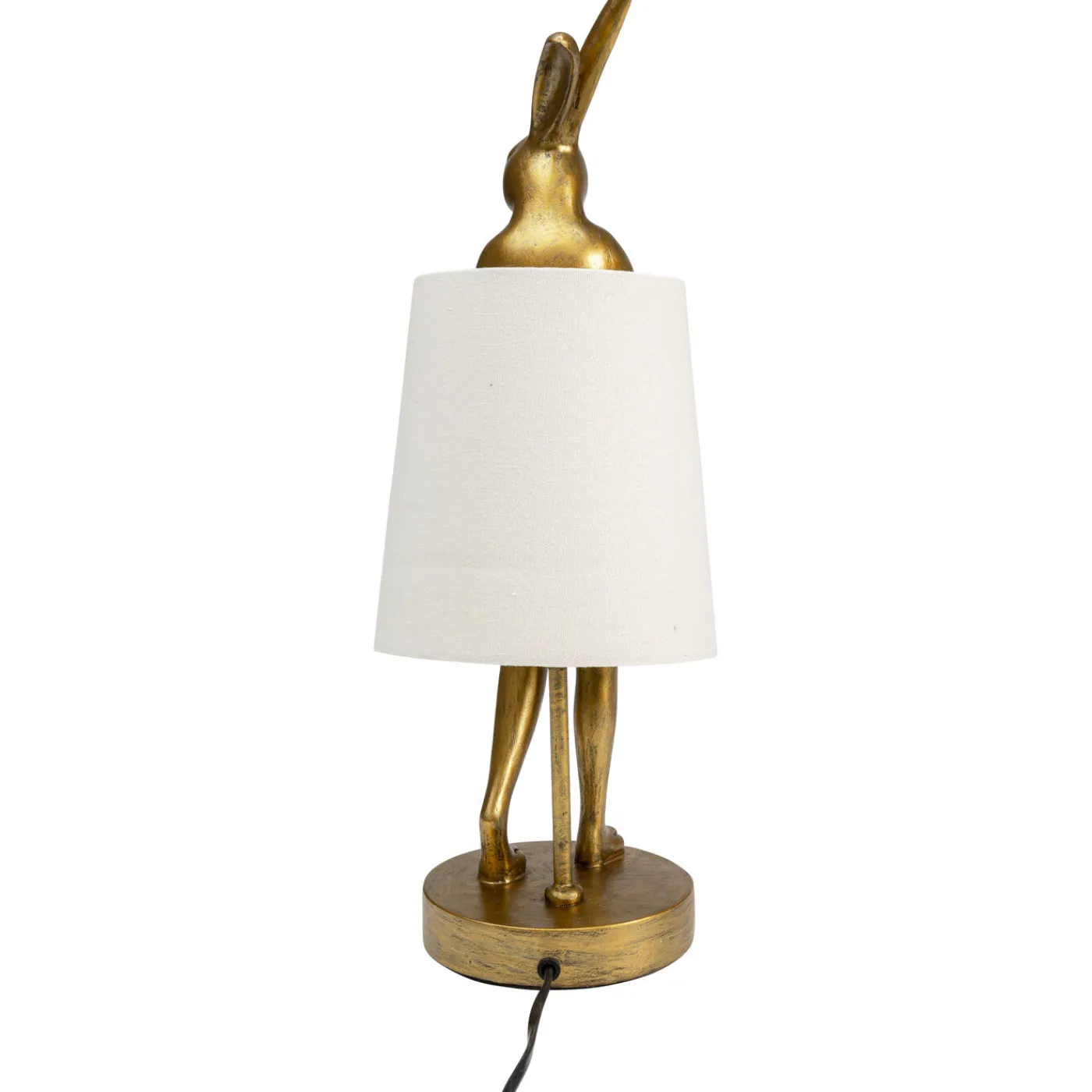 KARE Design Lampe A Poser Animal Rabbit Dore/Blanc 50Cm