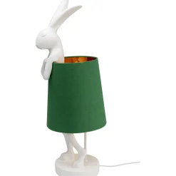 KARE Design Lampe A Poser Animal Rabbit Blanc/Vert 68Cm