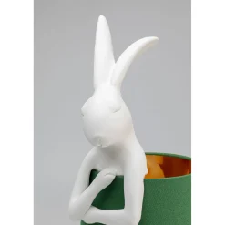 KARE Design Lampe A Poser Animal Rabbit Blanc/Vert 68Cm