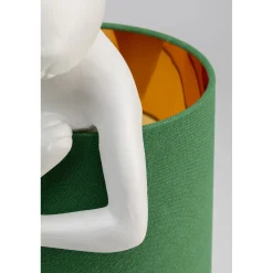 KARE Design Lampe A Poser Animal Rabbit Blanc/Vert 68Cm