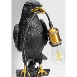 KARE Design Lampe A Poser Animal Sitting Crow Noir Mat 61Cm
