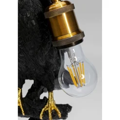 KARE Design Lampe A Poser Animal Sitting Crow Noir Mat 61Cm